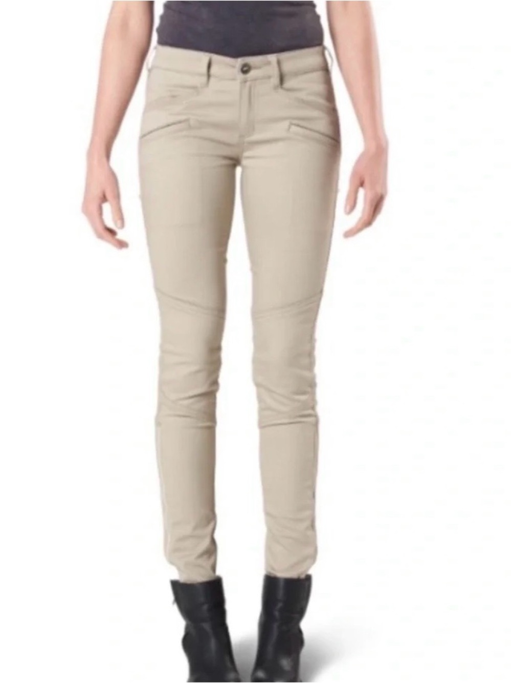 NWT 5.11 Tactical Wyldcat Slim Utility Ankle Zip Pants Womens 10 Regular Khaki